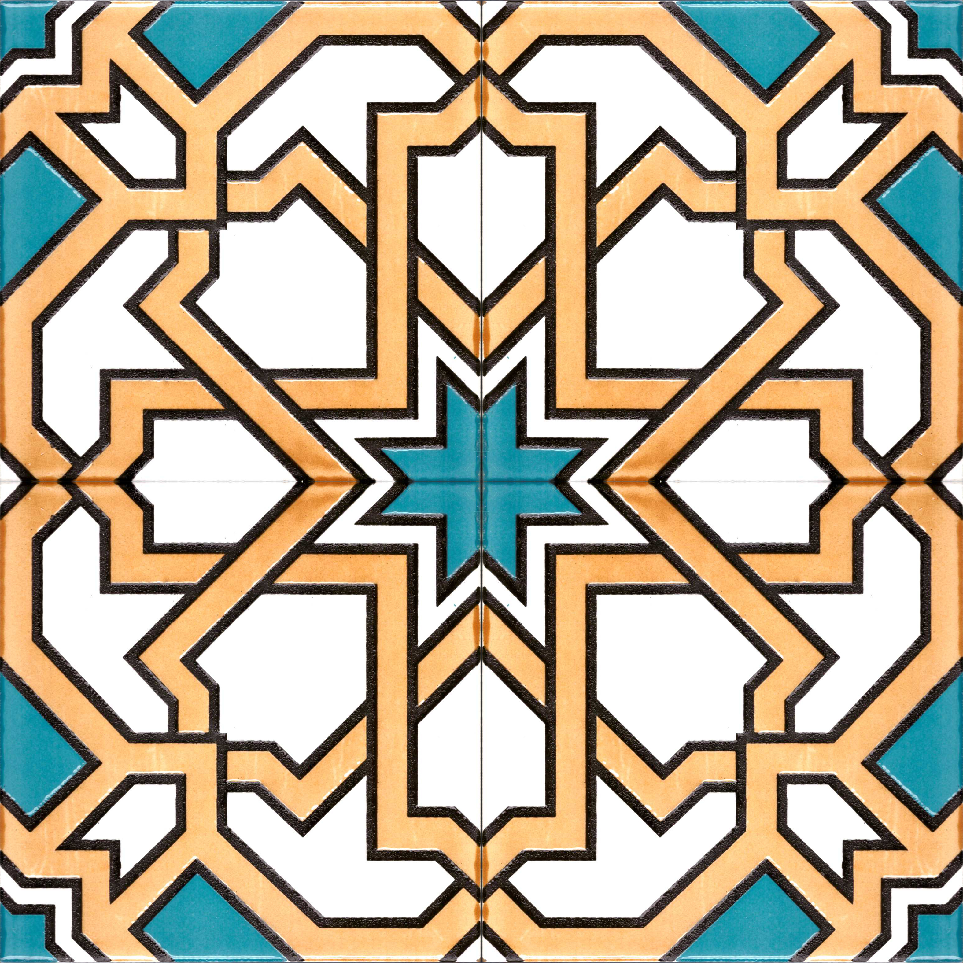 20x20 cm Çini Karo P-7(2)